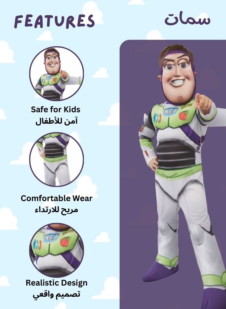 بريميم زي تنكري قابل للنفخ على شكل باز لايت يير للأطفال - زي تنكري لبطل الفضاء - Image 2